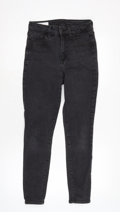 Gap Womens Grey Cotton Blend Skinny Jeans Size 27 in L26.5 in Regular Zip
