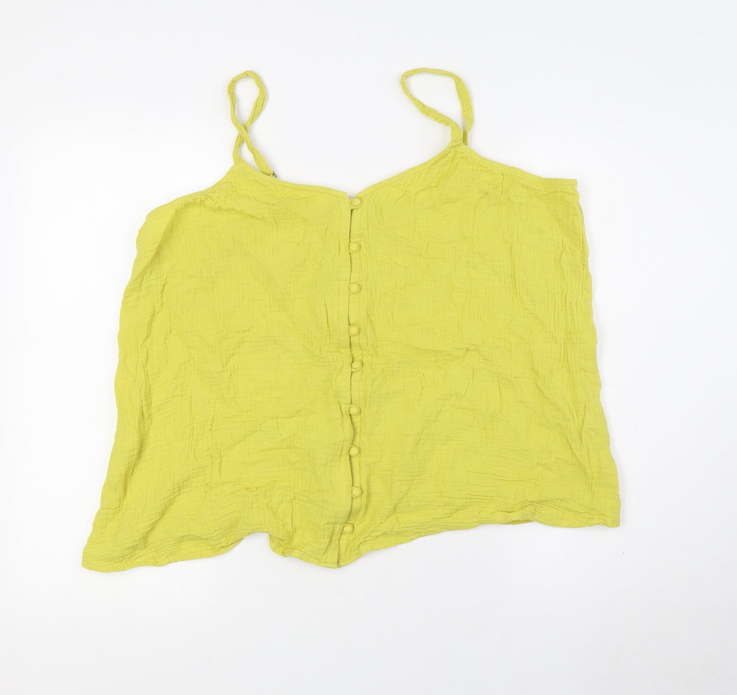 Womens UK Size 20 Yours Yellow Camisole T-Shirt