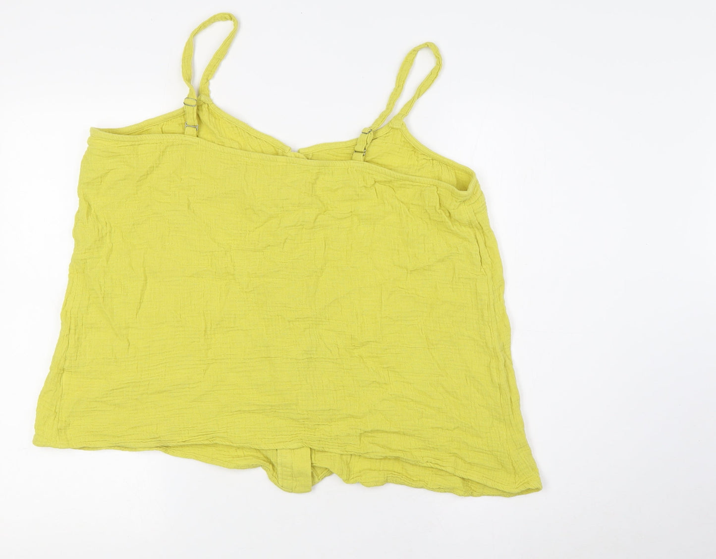 Womens UK Size 20 Yours Yellow Camisole T-Shirt