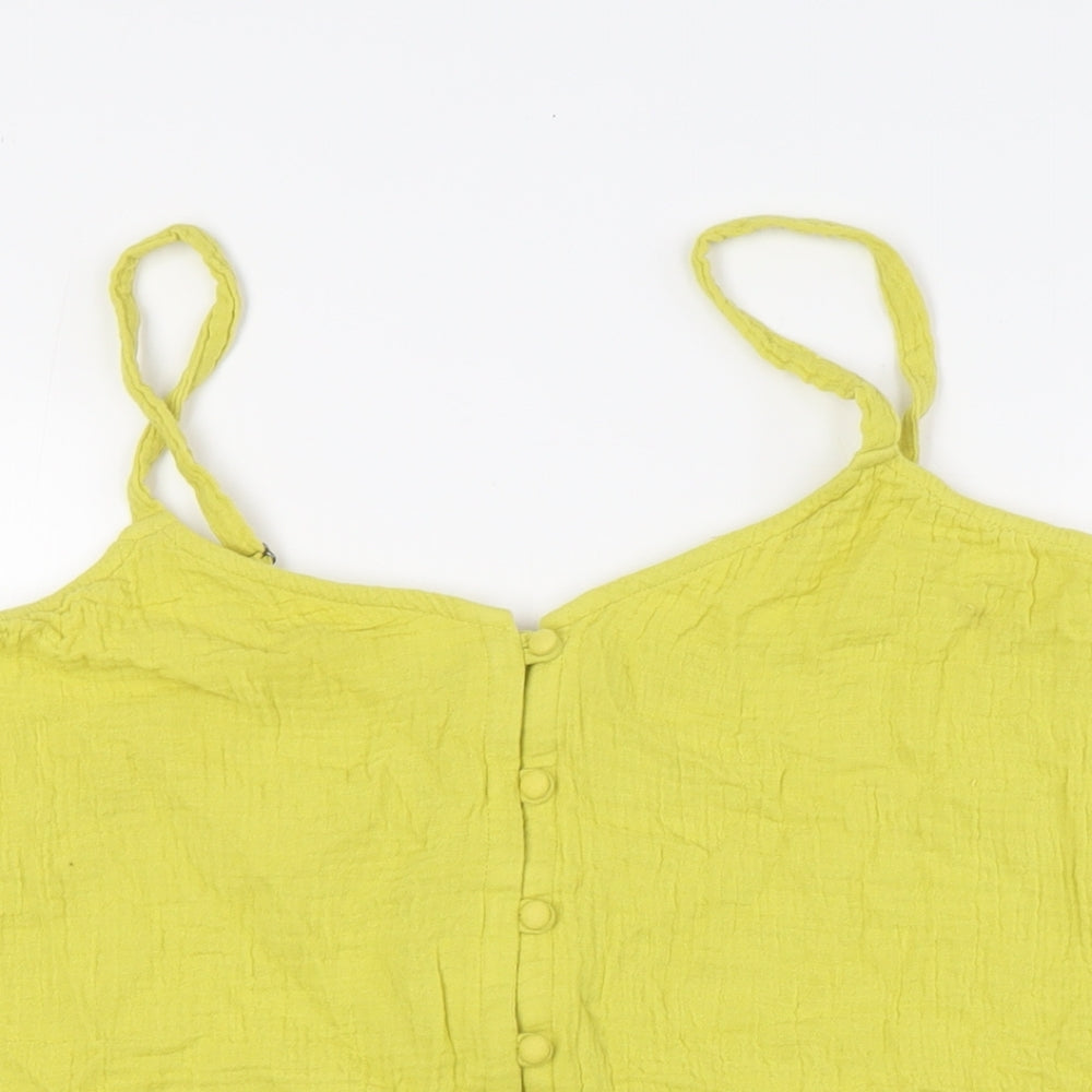 Womens UK Size 20 Yours Yellow Camisole T-Shirt