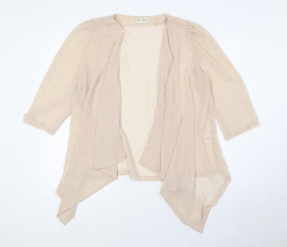 Womens UK Size 12 Miss Selfridge Beige Cardigan Jumper