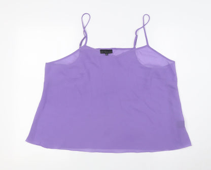 Womens UK Size 20 Antonino Philosophy Purple Camisole Blouse