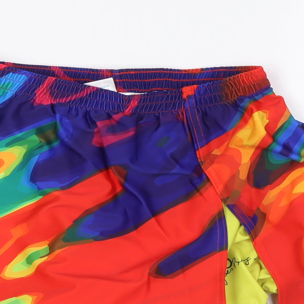 Bella Goes Biking Womens Multicoloured Polyester A-Line Skort Size L Regular - Biking Shorts