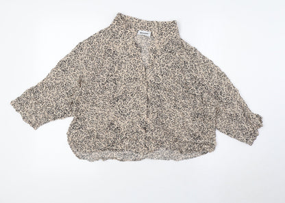 Womens UK Size S Weekday Beige Basic Blouse