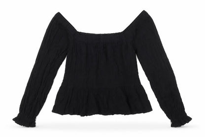 Womens UK Size 8 ASOS Black Basic Blouse