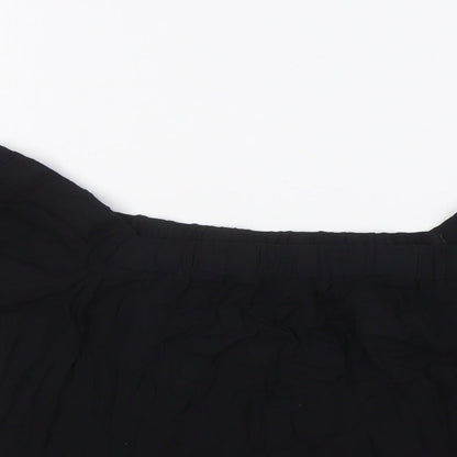 Womens UK Size 8 ASOS Black Basic Blouse