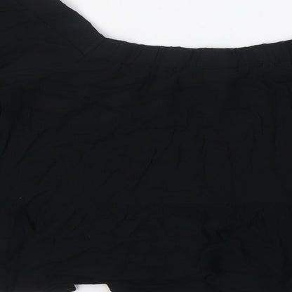 Womens UK Size 8 ASOS Black Basic Blouse