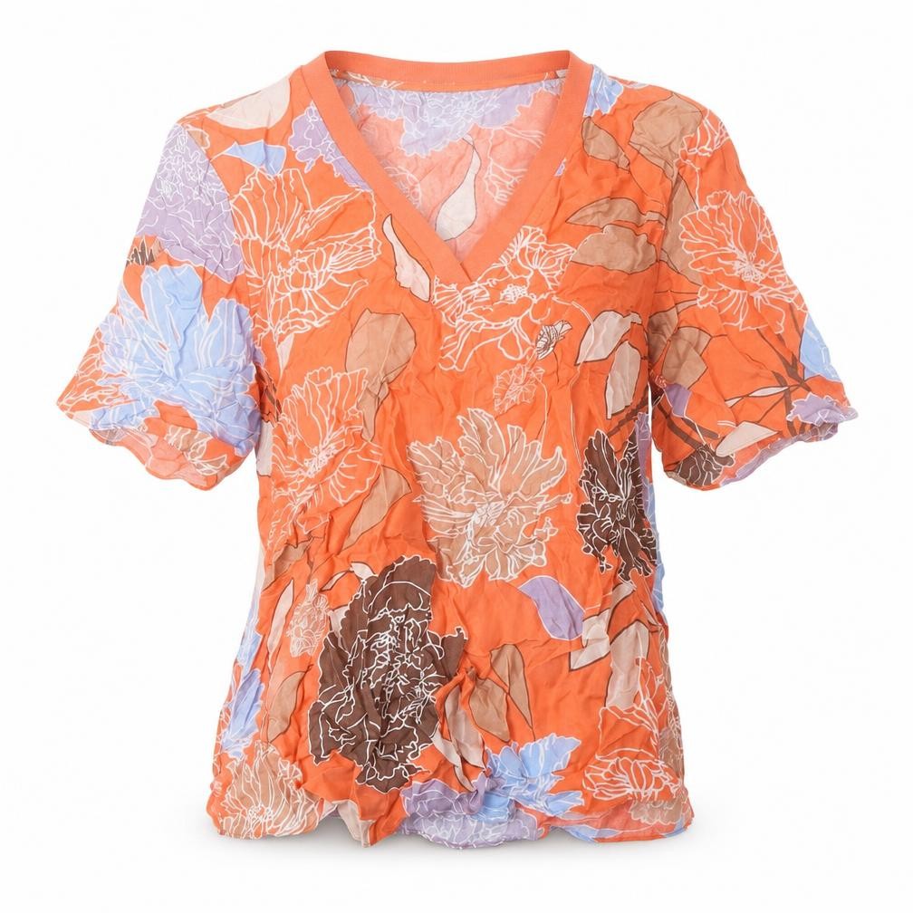 Womens UK Size 6 Autograph Multicoloured Basic T-Shirt