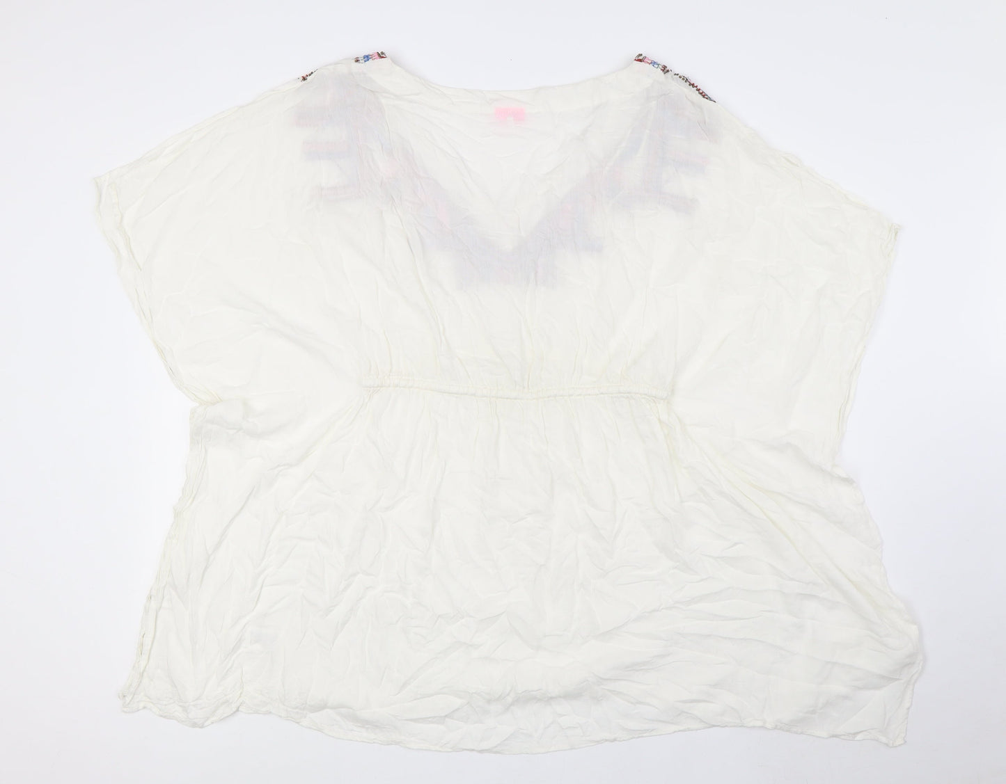 Womens UK Size M River Island White Basic Blouse