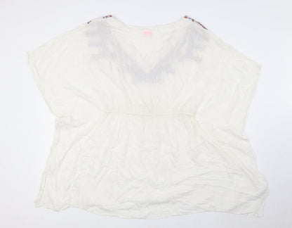 Womens UK Size M River Island White Basic Blouse