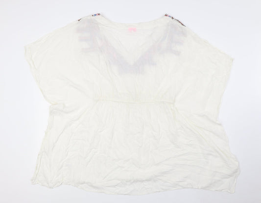 Womens UK Size M River Island White Basic Blouse