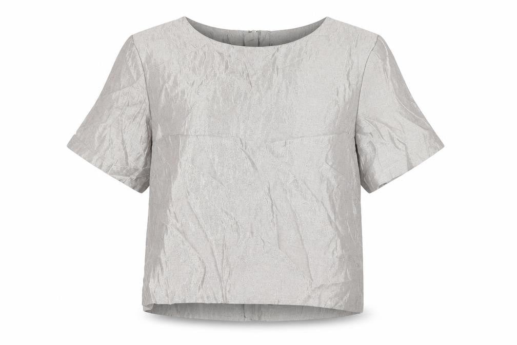 Womens UK Size 8 H&M Grey Basic Blouse