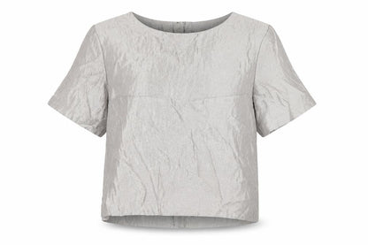 Womens UK Size 8 H&M Grey Basic Blouse