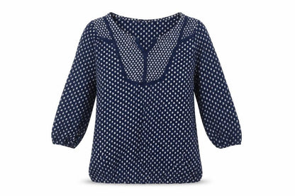 Womens UK Size 12 Marks and Spencer Blue Basic Blouse
