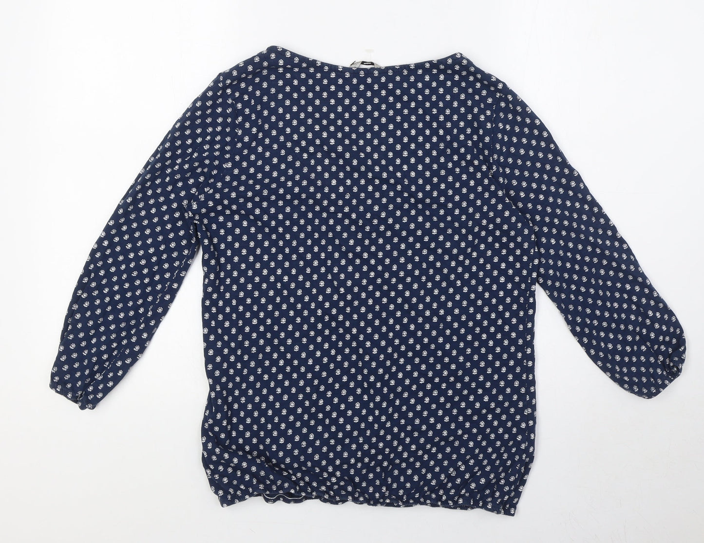 Womens UK Size 12 Marks and Spencer Blue Basic Blouse