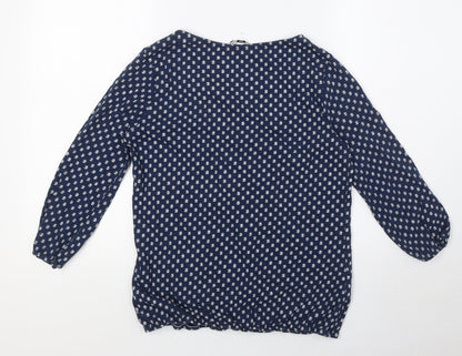 Womens UK Size 12 Marks and Spencer Blue Basic Blouse