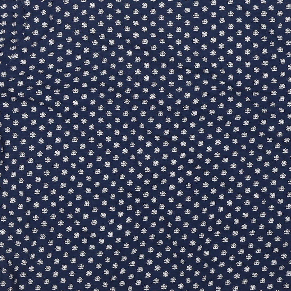 Womens UK Size 12 Marks and Spencer Blue Basic Blouse