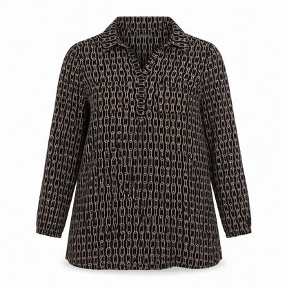 Womens UK Size 14 Principles Black Tunic Blouse