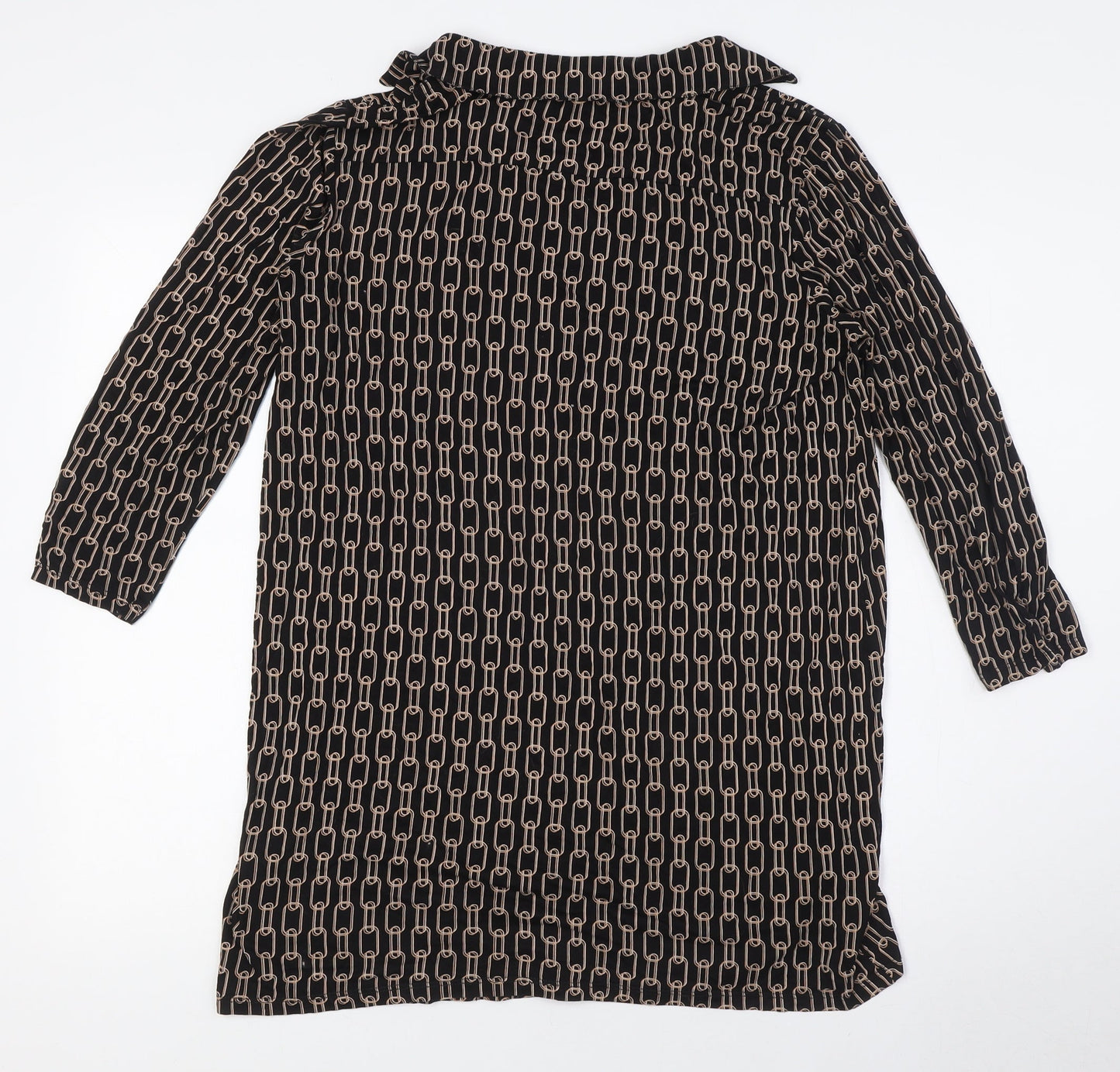Womens UK Size 14 Principles Black Tunic Blouse