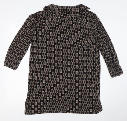 Womens UK Size 14 Principles Black Tunic Blouse