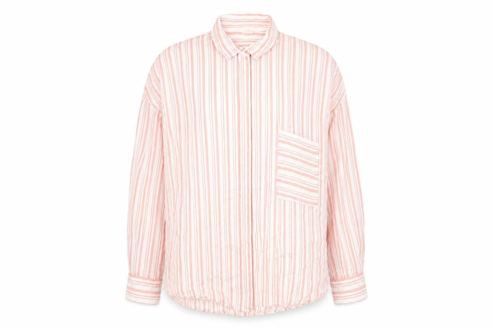 Womens UK Size 4 H&M Pink Basic Button-Up