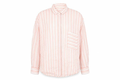 Womens UK Size 4 H&M Pink Basic Button-Up