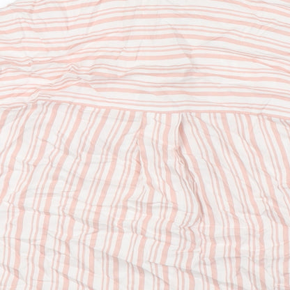 Womens UK Size 4 H&M Pink Basic Button-Up