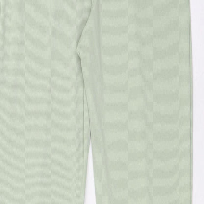 Womens UK Size 12 Boohoo Regular Fit  Green Trousers
