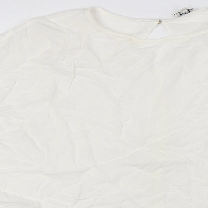 Womens UK Size S River Island Ivory Basic Blouse