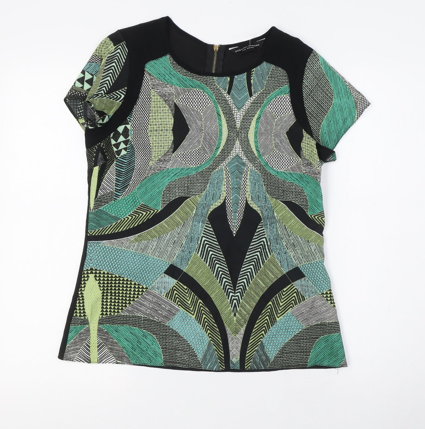 Womens UK Size 8 Dorothy Perkins Multicoloured Basic Button-Up