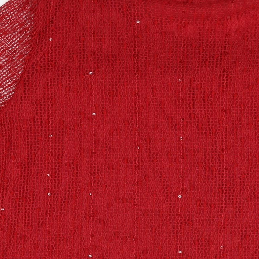 Womens UK Size 2XL Klass Red Basic T-Shirt