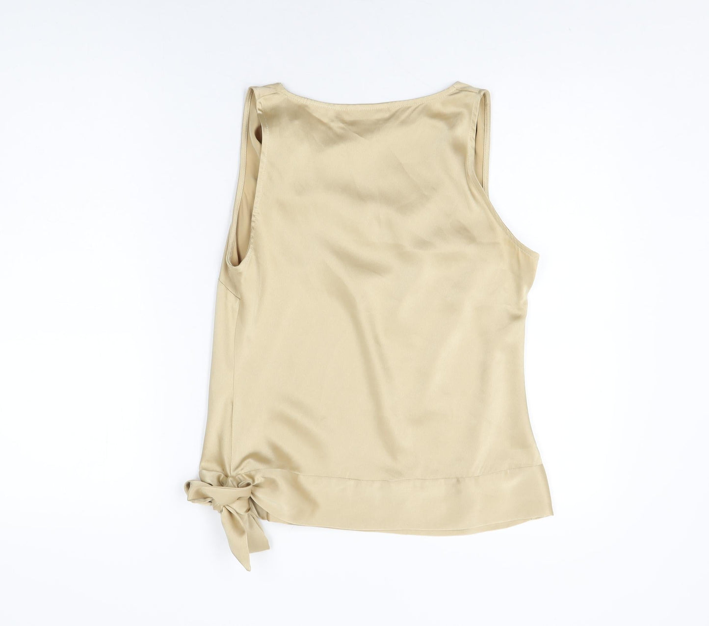 Womens UK Size 12 OFF Shoot Gold Basic T-Shirt