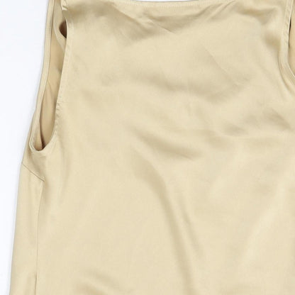 Womens UK Size 12 OFF Shoot Gold Basic T-Shirt