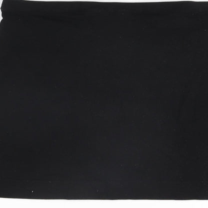 H&M Womens Black Cotton Mini Skirt Size S