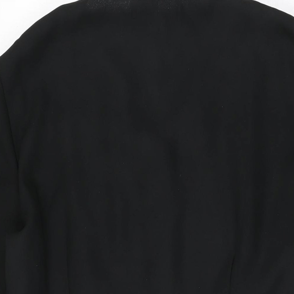 Womens UK Size 16 OPUS Black Basic Button-Up