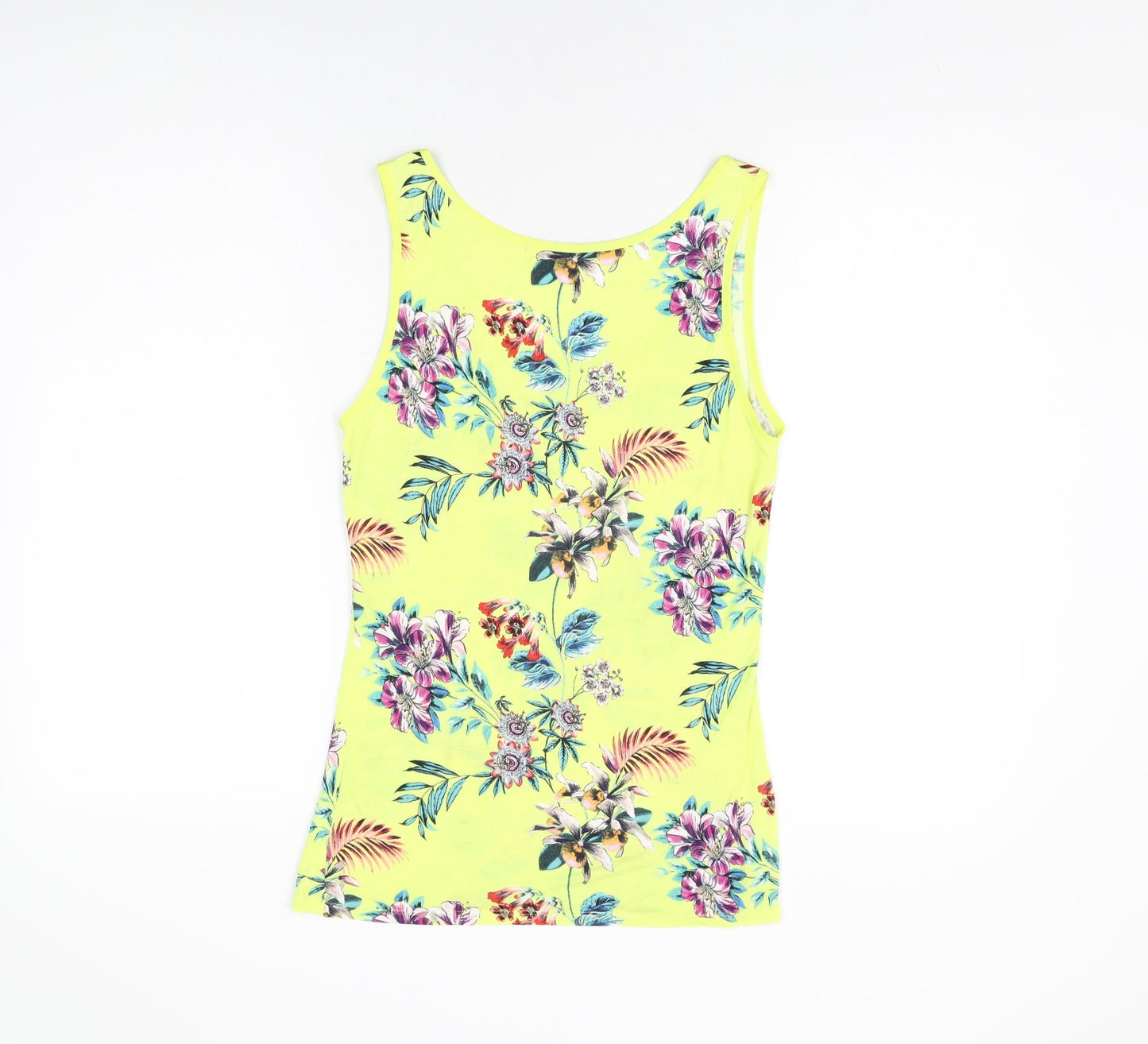 Womens UK Size M Oasis Yellow Basic Tank