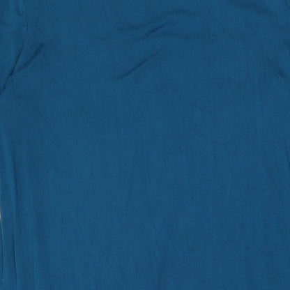 Roman Womens Blue Viscose A-Line Size 16 Round Neck Pullover