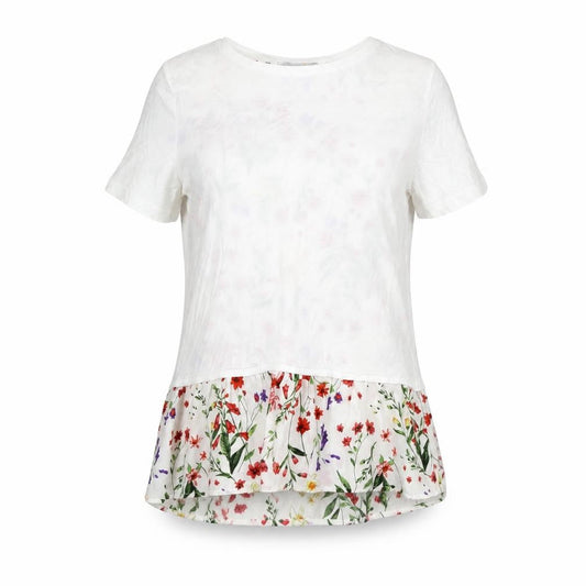 Womens UK Size 10 Per Una White Basic T-Shirt