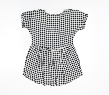 Womens UK Size 8 Dorothy Perkins Black Basic T-Shirt