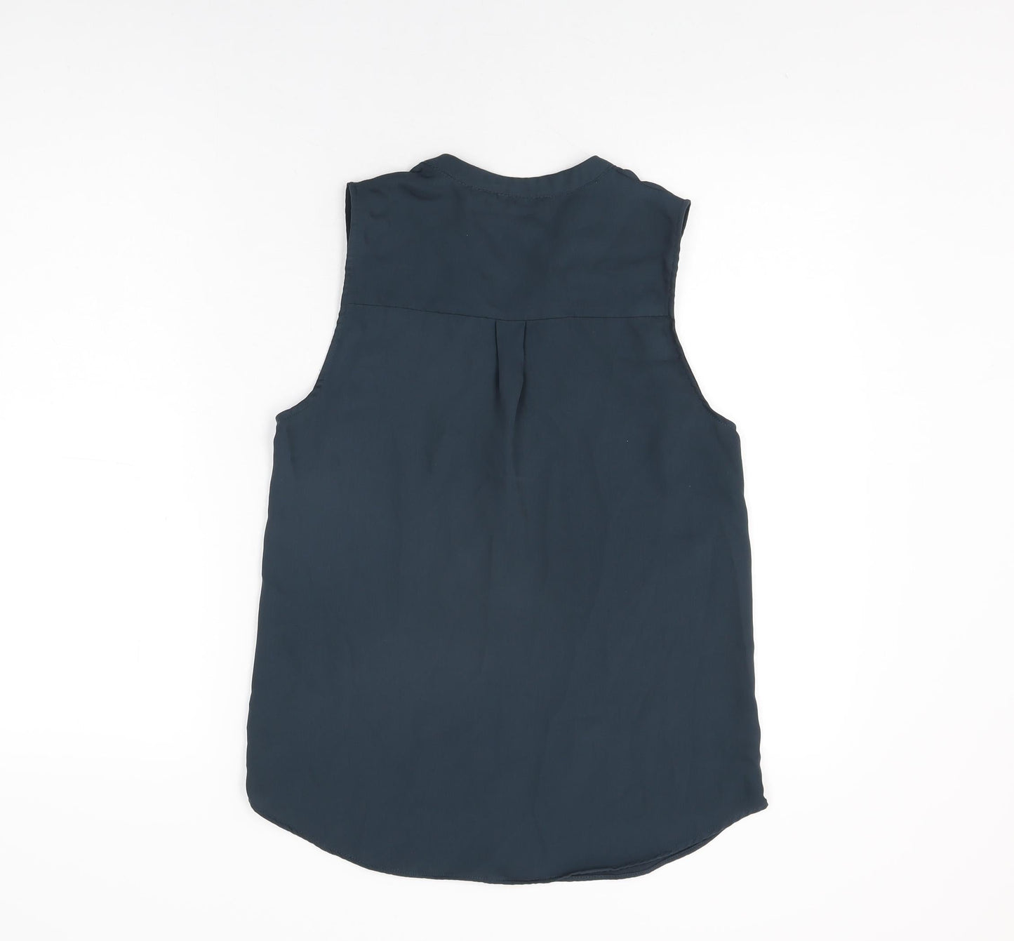Womens UK Size 6 H&M Blue Basic Blouse