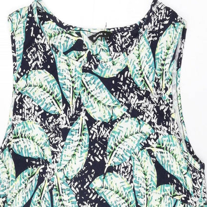 Womens UK Size 12 Roman Blue Basic T-Shirt