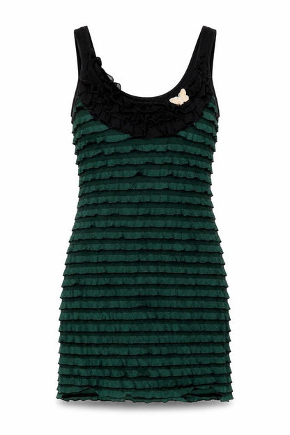 Little Mistress Womens Green Cotton Bodycon Size S Round Neck Pullover