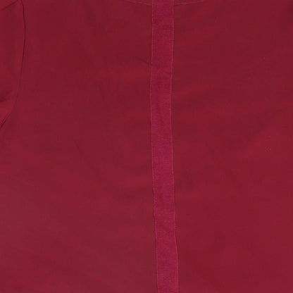 Womens UK Size 8 Oasis Red Basic T-Shirt
