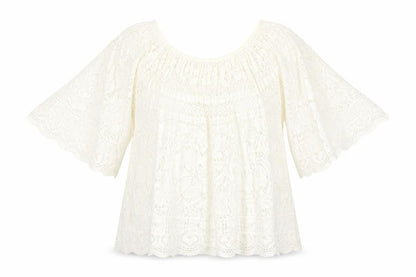 Slix Womens Ivory Cotton Basic T-Shirt Size M Round Neck
