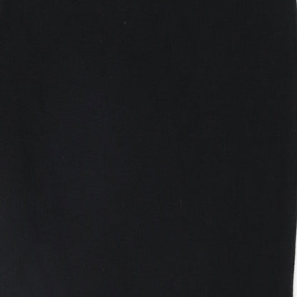 Nasty Gal Womens Black Polyester Straight & Pencil Skirt Size 14