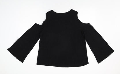 Womens UK Size M H&M Black Basic T-Shirt