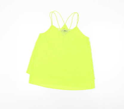 Womens UK Size 10 New Look Green Camisole T-Shirt