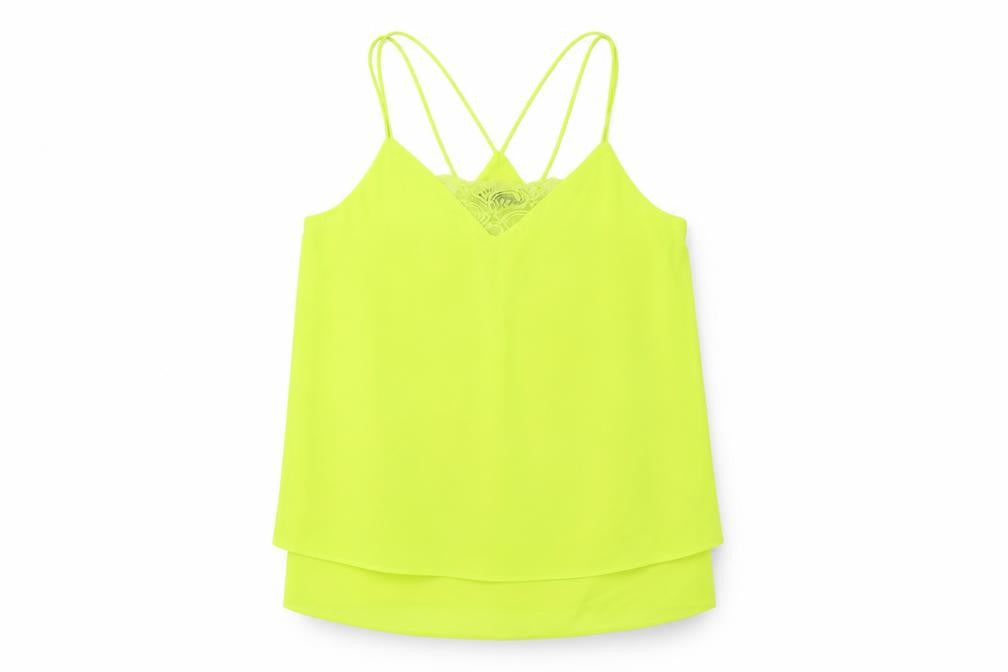 Womens UK Size 10 New Look Green Camisole T-Shirt