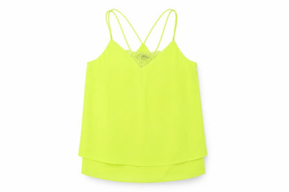 Womens UK Size 10 New Look Green Camisole T-Shirt