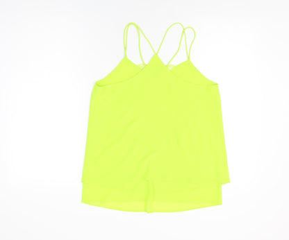 Womens UK Size 10 New Look Green Camisole T-Shirt